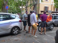 Incidente all'incrocio tra via Venezia e via Gramsci, a Senigallia