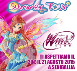 locandina del summer tour delle Winx a Senigallia