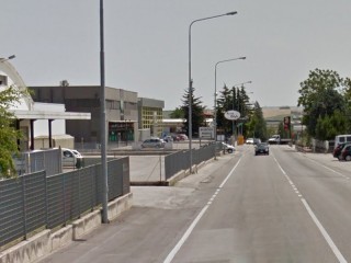 Il luogo dell'incidente a Monsano