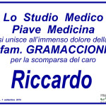 Manifesto funebre per Riccardo Gramaccioni