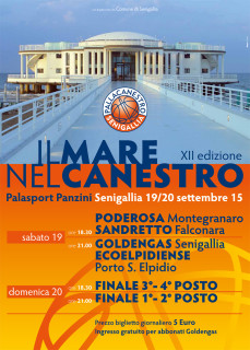 Locandina del torneo di basket "Il mare nel canestro"