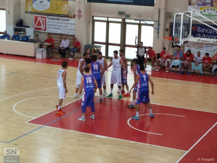Un momento del match tra Senigallia e Martina Franca