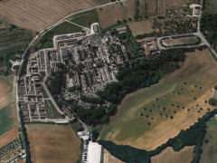 L'area cimiteriale delle Grazie a Senigallia (vista dal satellite)