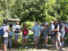 I partecipanti all'escursione naturalistica lungo il fiume Misa di Senigallia