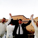 Maurizio Mangialardi e Valentina Vezzali a Senigallia per il fencing mob 2015