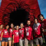 Lo staff di Fosforo, la festa della scienza di Senigallia, all'Isola Polvese per l'Isola di Einstein