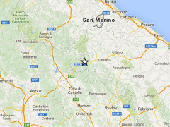 La mappa del terremoto di sabato 19 settembre 2015 nel Montefeltro