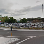 Il parcheggio dell'ospedale di Senigallia in strada del Camposanto vecchio