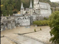 Lourdes, alluvione