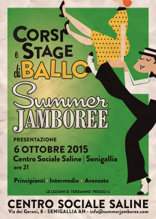 Corsi e stage di ballo del Summer Jamboree 2015/16 - locandina
