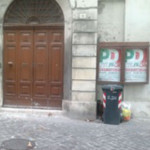 Bacheca di sostegno al Pd