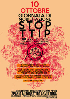 Giornata di mobilitazione Stop TTIP a Senigallia - locandina
