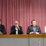 Senigallia: incontro imprenditori GIS - Mangialardi, Ceriscioli, Giacomelli, Bora