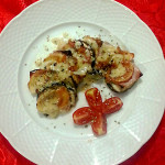 Melanzane al forno con patate e mozzarella