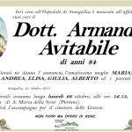 Manifesto funebre per Armando Avitabile