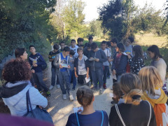 Gli alunni della Marchetti alla selva di Montedoro per l'iniziativa sull'ambiente