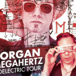 Il manifesto del concerto live a Corinaldo di Morgan & Megahertz nel "Bio-Electric tour"
