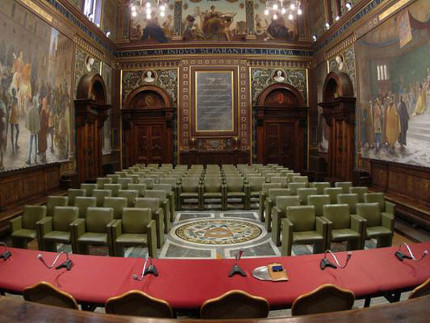 L'aula magna dell'Università di Macerata