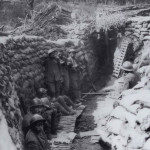 Soldati in trincea durante la prima Guerra mondiale