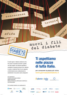 Locandina per la Giornata mondiale per il diabete 2015