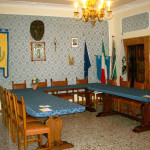 L'aula del consiglio comunale di Barbara