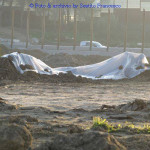 L'amianto "messo in sicurezza" a Senigallia. Foto di Francesco Sestito