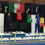 Michele Bucari sul terzo gradino del podio