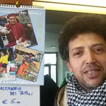 Mohamed Malih con il Calendario dei Popoli 2016