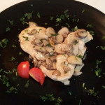 scaloppe al vino bianco e funghi