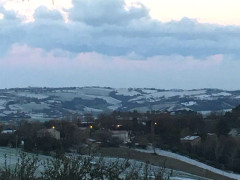 Neve sull'hinterland senigalliese