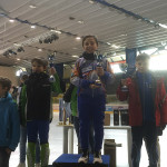 Filippo Zazzarini (Senigallia Skating) sul podio di Pinzolo