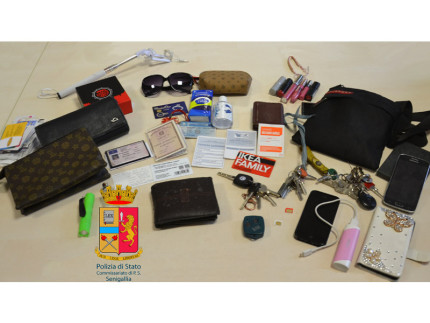 La refurtiva rinvenuta dalla Polizia a Marzocca di Senigallia
