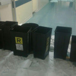 Personale al lavoro per smaltire l'acqua dovuta all'allagamento all'ospedale di Senigallia