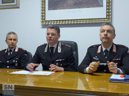 Conferenza stampa per gli arresti effettuati dai Carabinieri di Senigallia