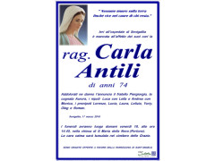 Carla Antili necrologio