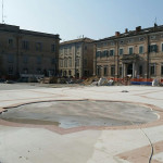 I lavori in piazza Garibaldi, a Senigallia