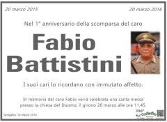 Fabio Battistini - Primo anniversario dalla scomparsa