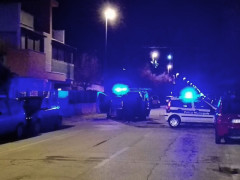 La Polizia Municipale sul luogo dell'incidente