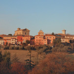La frazione senigalliese di Scapezzano al tramonto