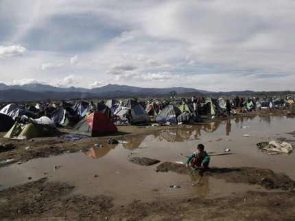 Il campo profughi di Idomeni