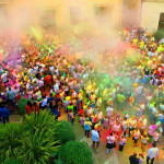 Folle corsa colorata