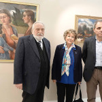 Dacia Maraini in visita al museo De' Nobili di Trecastelli: da sx Bugatti, Maraini e Conigli