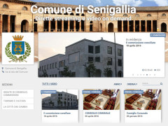 La home page della piattaforma web del Comune di Senigallia per i video delle commissioni e delle sedute consiliari