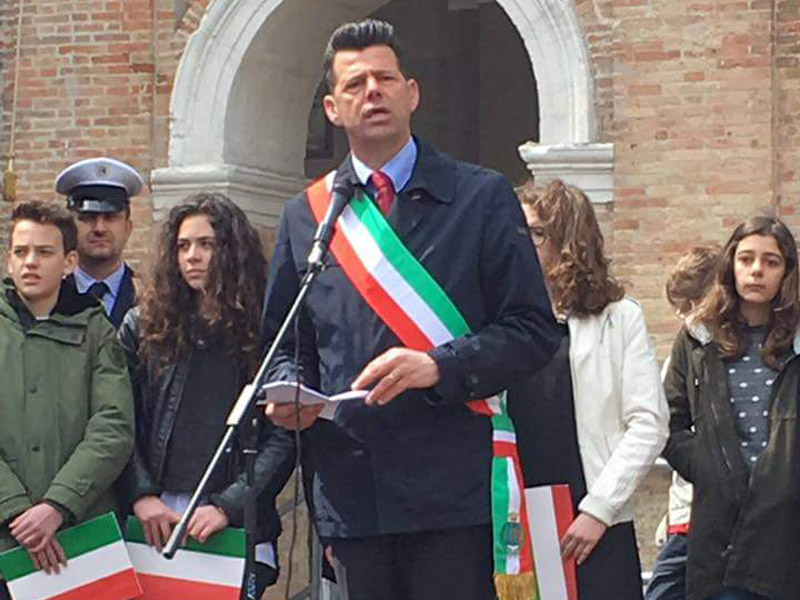 Le celebrazioni a Senigallia per la festa della Liberazione: il sindaco Mangialardi