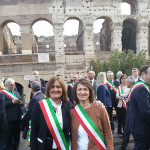 Il vicesindaco Rosanna Porfiri (Corinaldo) e il vicesindaco Luigina Brocanelli (Ostra Vetere) a Roma per la festa della Repubblica