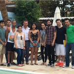 Studenti statunitensi a Senigallia per corso di lingua e cultura italiana, insieme a Maurizio Memè e a Devid Paolini