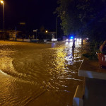 L'allagamento a Marotta, viale Europa