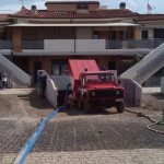 La pulizia dopo l'allagamento del 10 giugno sulla statale Adriatica nord al Cesano di Senigallia