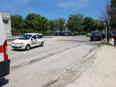 La scena dell'incidente alla Cesanella di Senigallia, tra via Botticelli e via Piero della Francesca