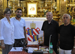 L'incontro alla chiesa della Croce sullo stemma papale di Pio IX
